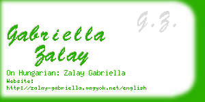 gabriella zalay business card